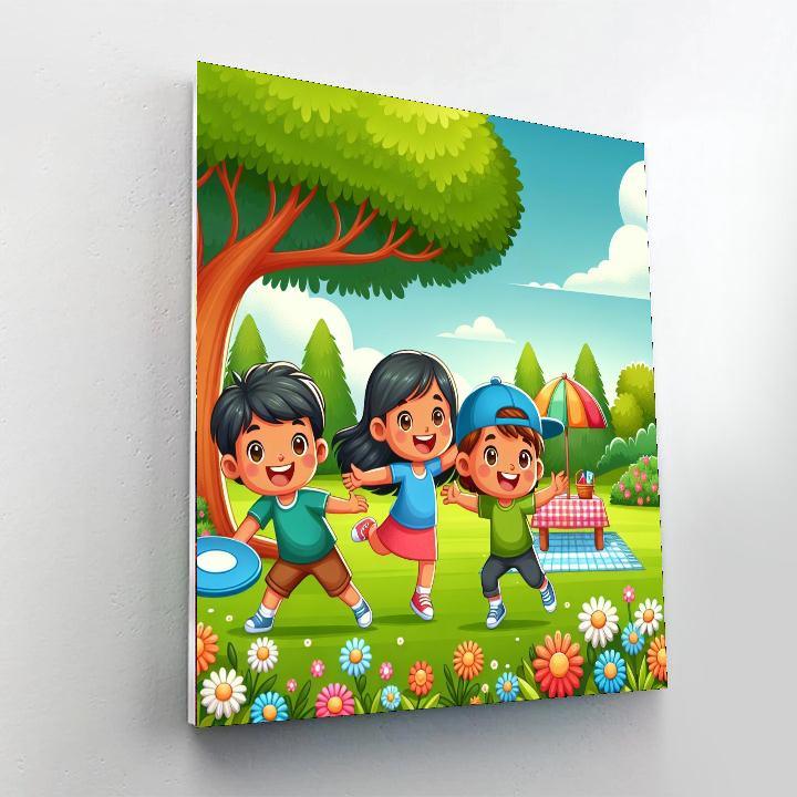 Cheerful Park Adventures Paint By Number