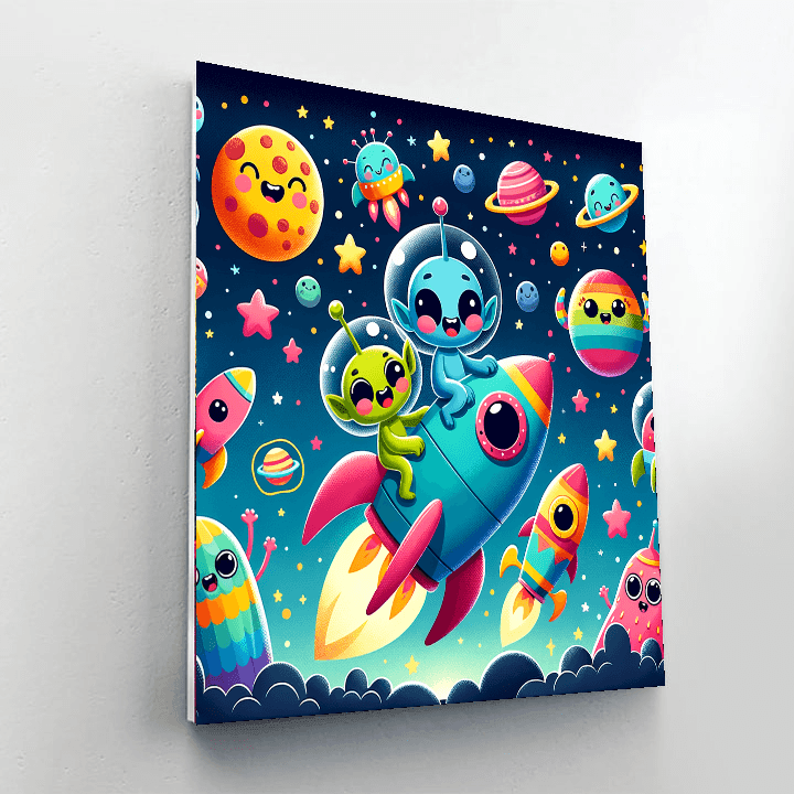 Cosmic Space Race Paint By Numbers Kits