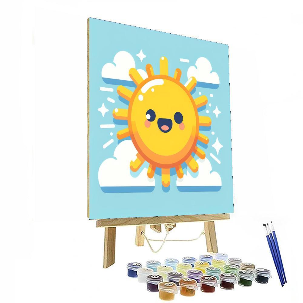 Bright Sun Painting Number Kit