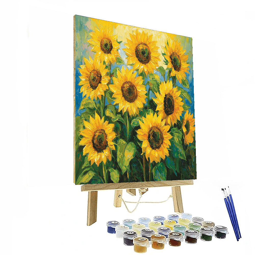 Van Gogh Inspired Sunny Bouquets  Numbered Painting Kits