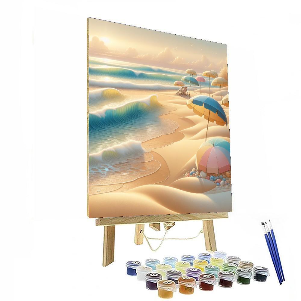 Summer Beachside Bliss Painting By Numbers Kit