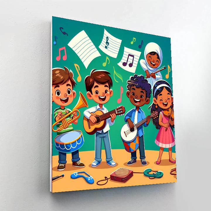 Joyful Jam Session Paint By Numbers Art