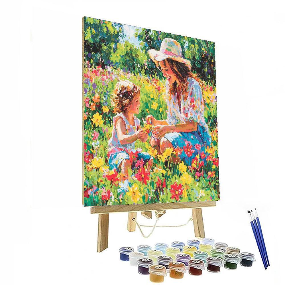 Family Garden Party Paint By Numbers