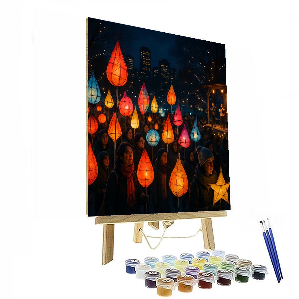 Winter Solstice Lantern Festival - Canada DIY Paint By Numbers