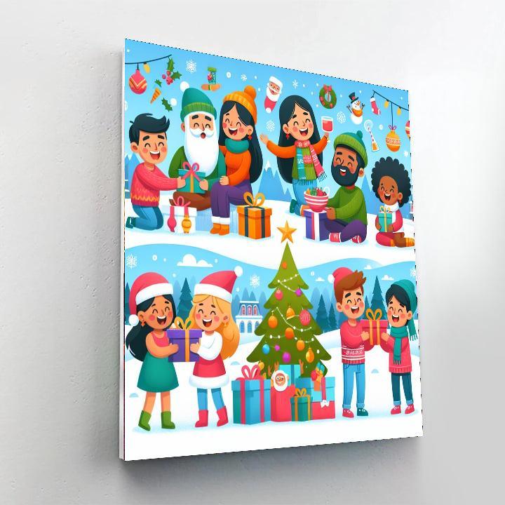 Joyful Holiday Wonderland Paint By Numbers Kits