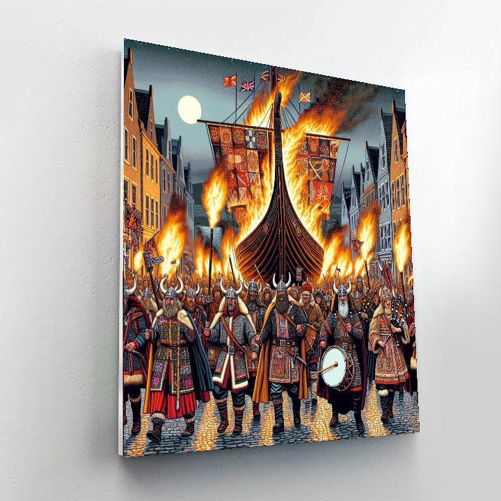 Up Helly Aa - Lerwick, Shetland, Scotland Painting By Numbers Kit