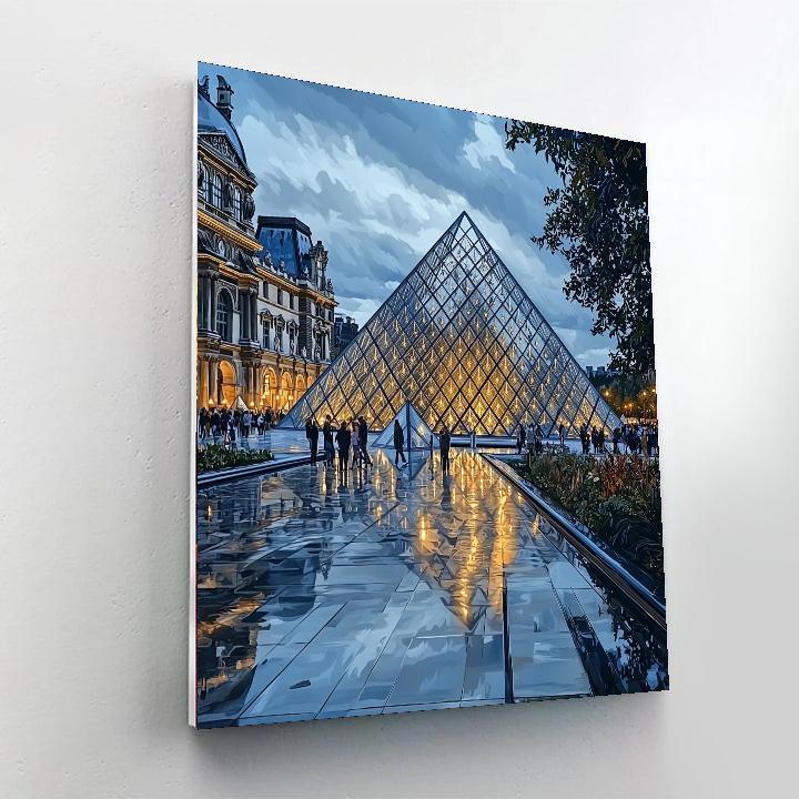 The Louvre Museum Pyramid Painting Number Kit