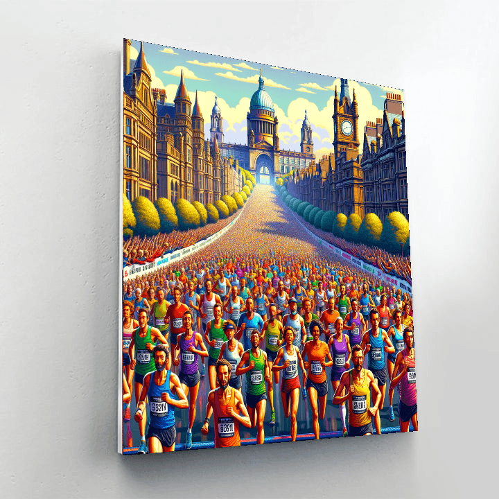 The Great North Run - England Number Painting