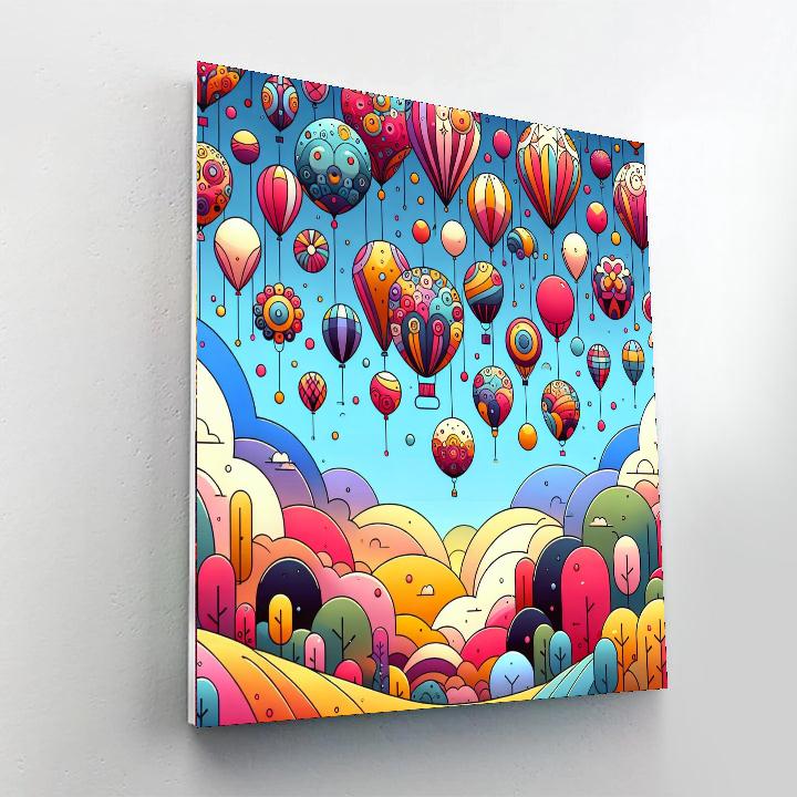 The Whimsical Balloon Festival DIY Paint By Numbers