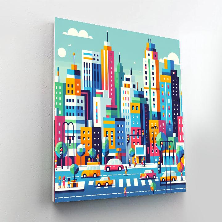 Cityscape Dream Paint By Numbers Art