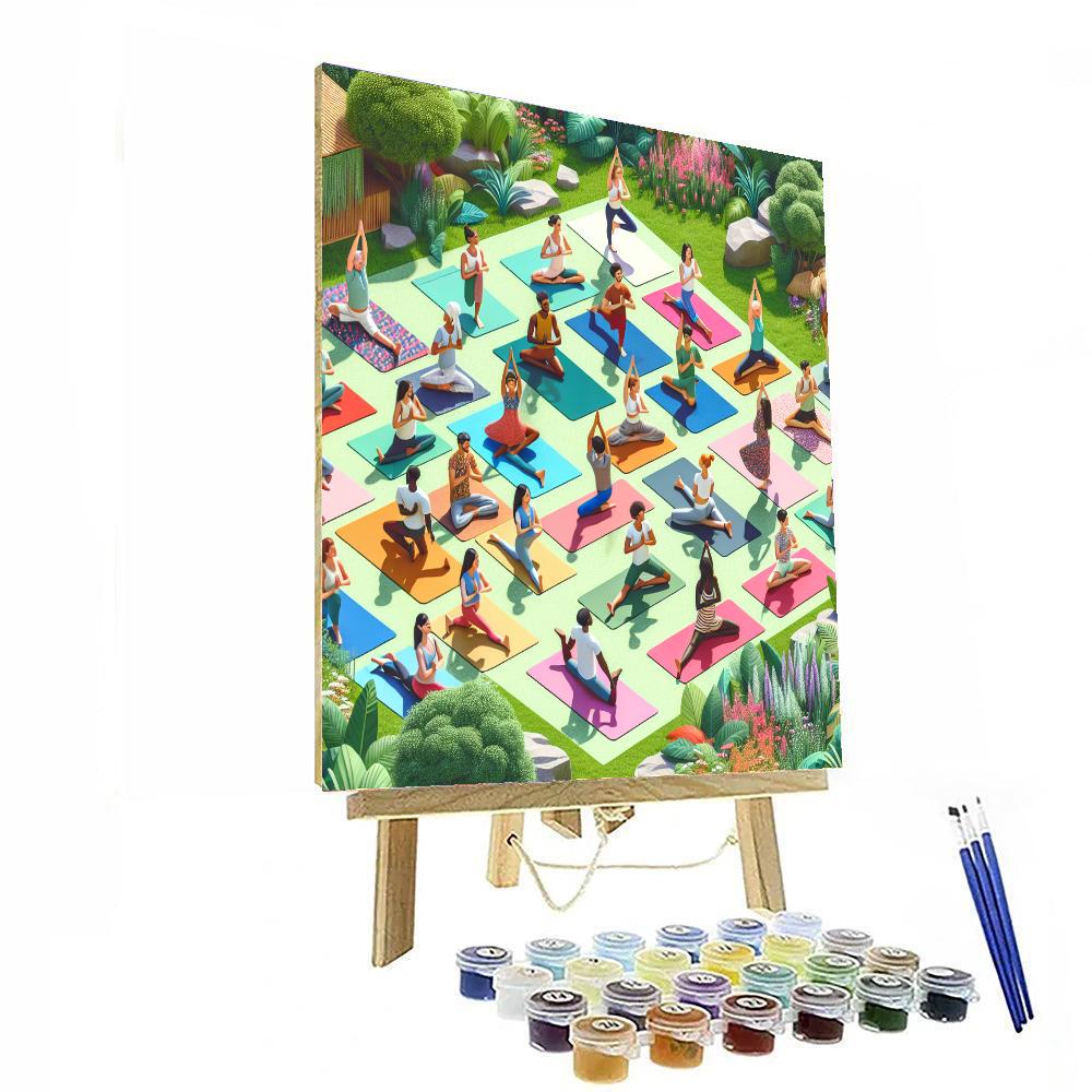 International Day Of Yoga - Global Painting By Numbers Kit