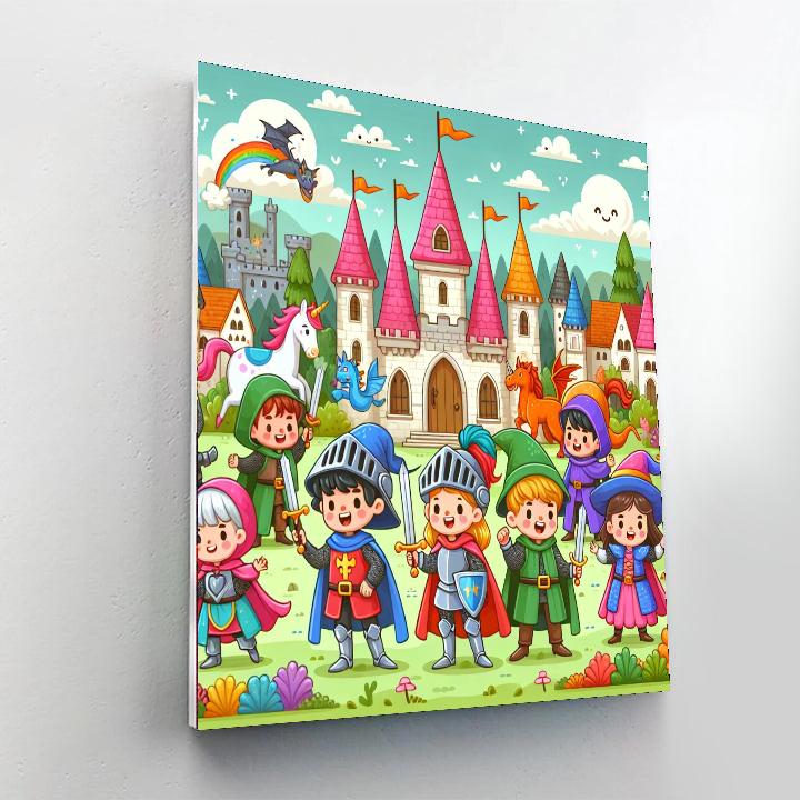 Fantasy Kingdom Guardians Number Painting