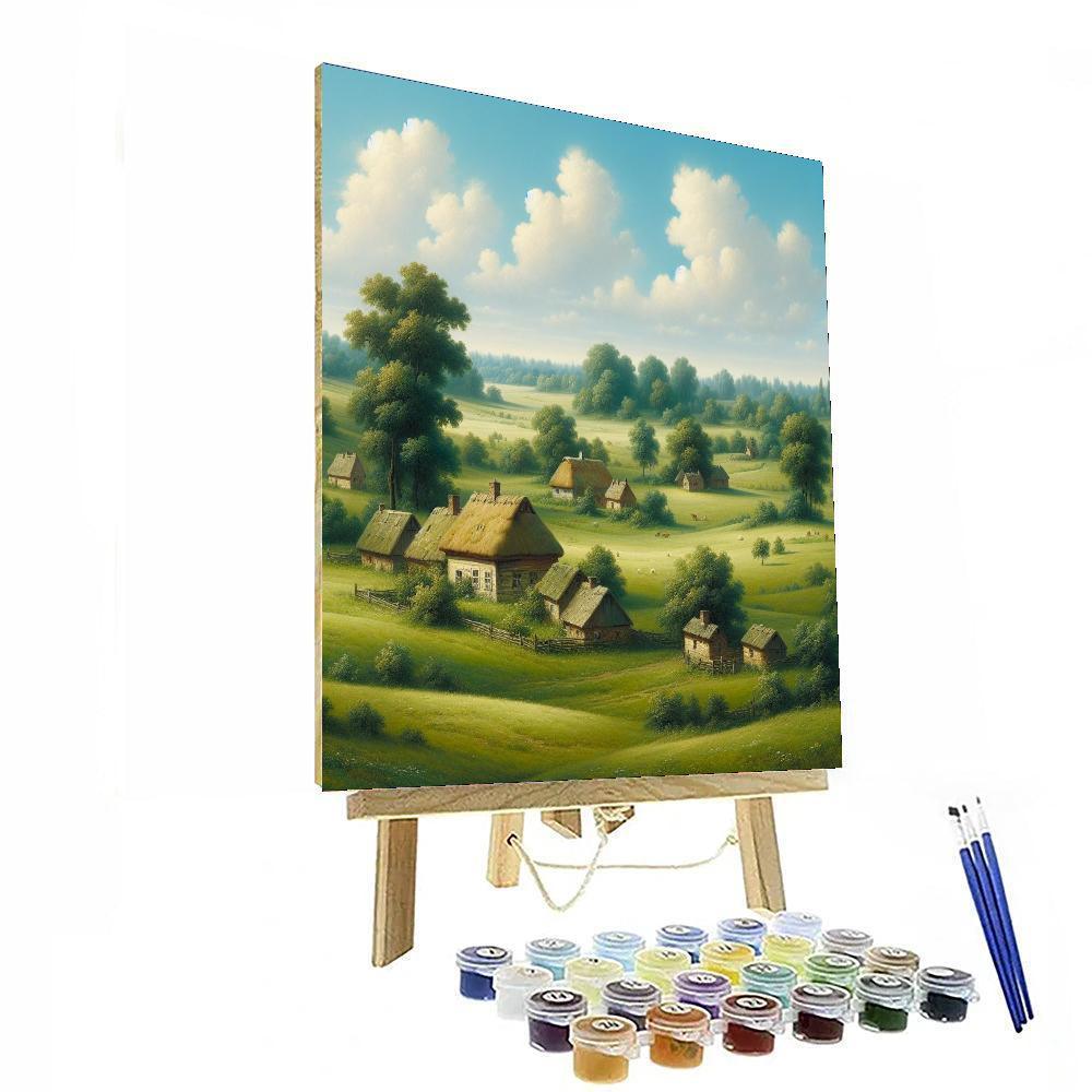 Pastoral Village Harmony Paint By Numbers