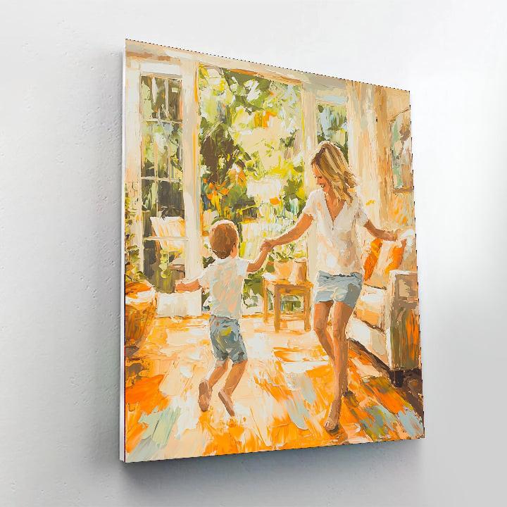 Mommy And Me Time Number Painting