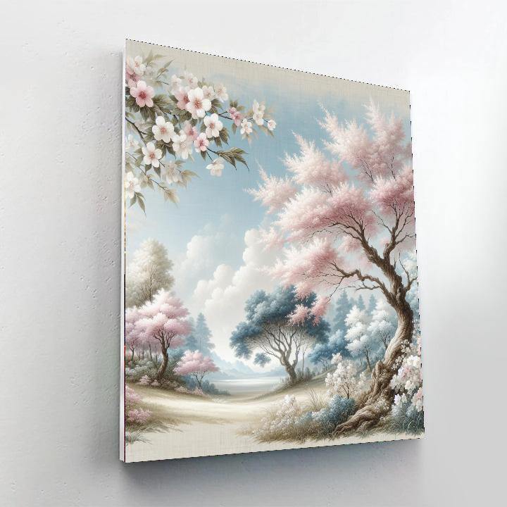 Japanese Blossom Serenity Painting By Numbers Kit