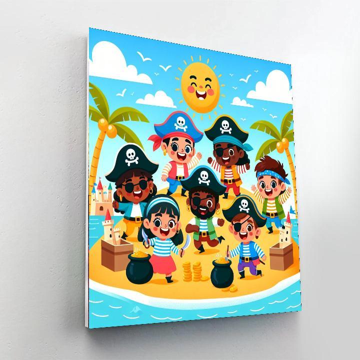 Pirate Playtime Number Painting