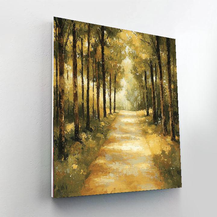 Leonardo Da Vinci Inspired Silent Forest Path  Paint By Numbers Art