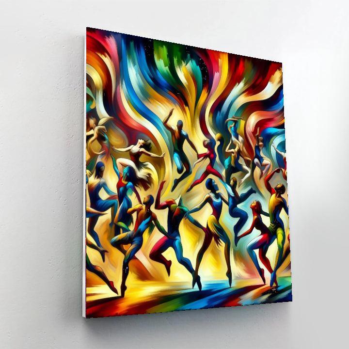 Energetic Dance Fusion Paint By Number