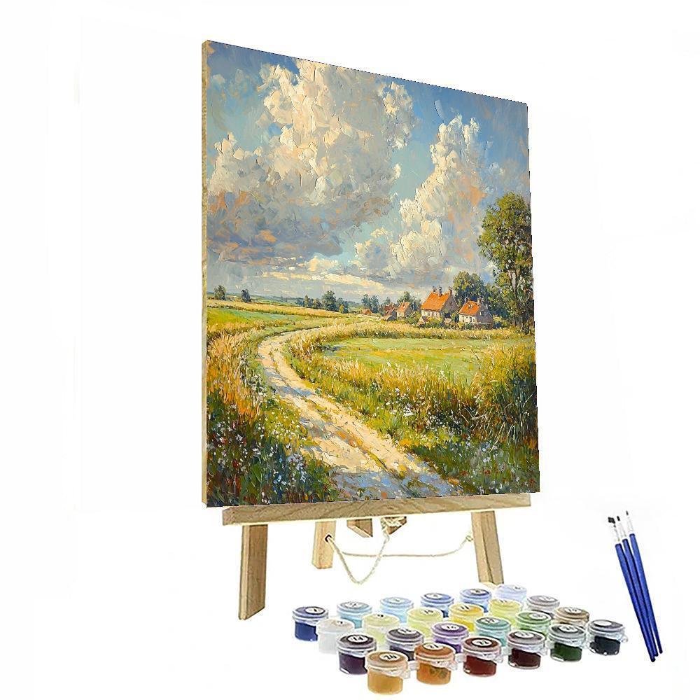 Constable Inspired Charming Rural Life  Painting By Numbers Kit