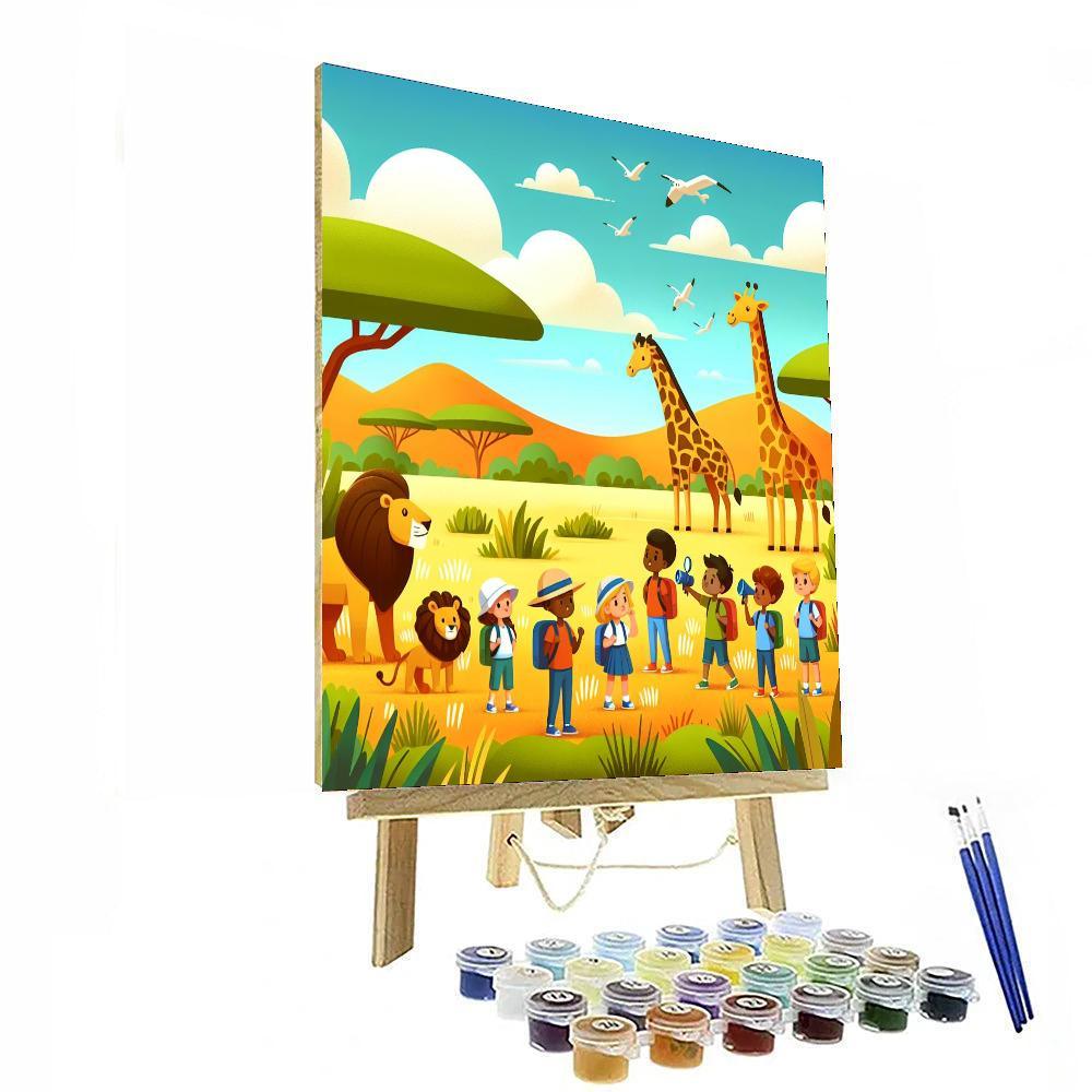 Explorer's Safari Safari Number Painting