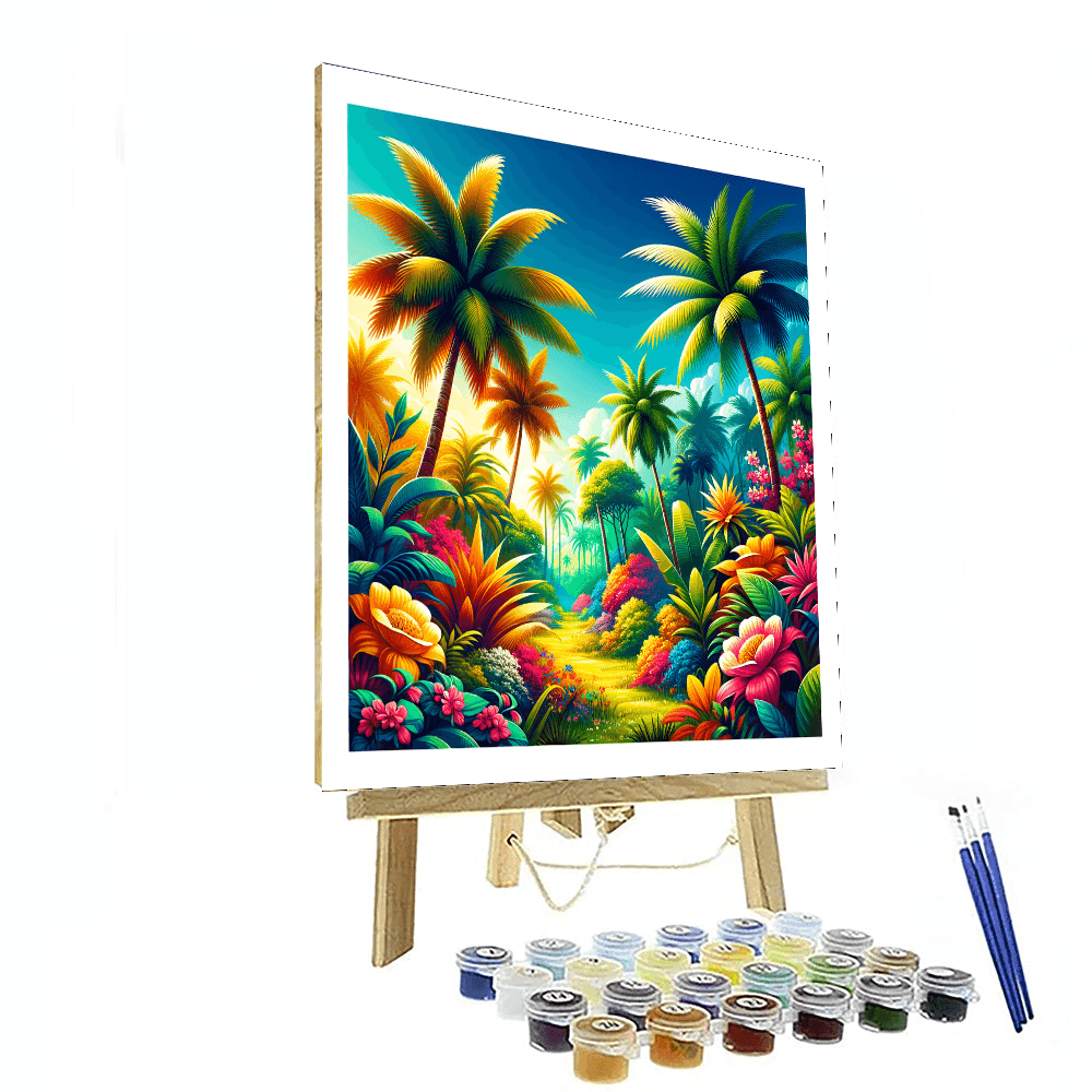 Delightful Tropical Paradise DIY Paint By Numbers
