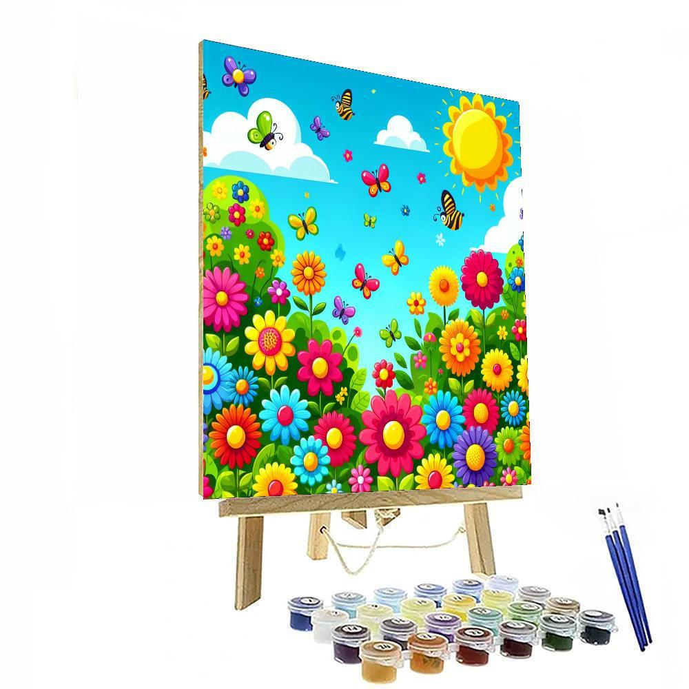Bright Blooms Paint By Numbers Kits