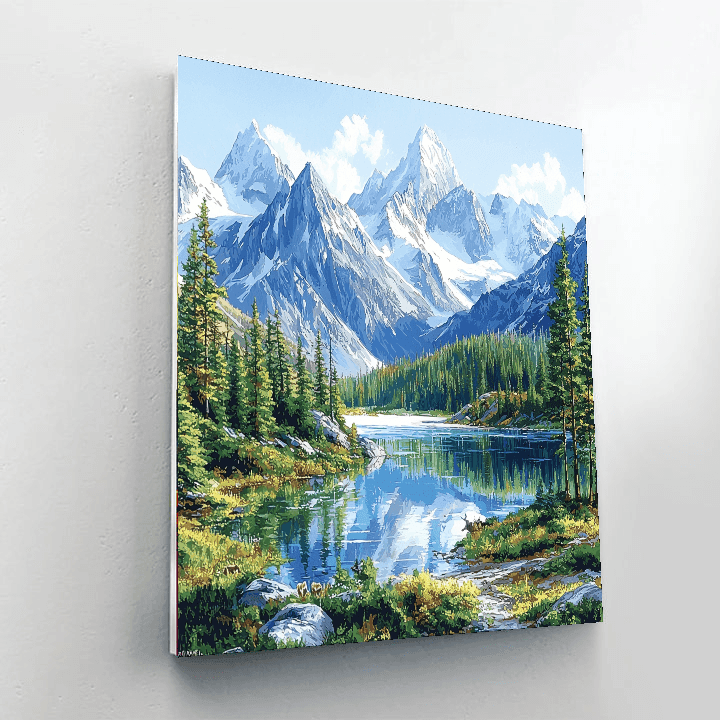 Canadian Rockies - Canada Number Painting