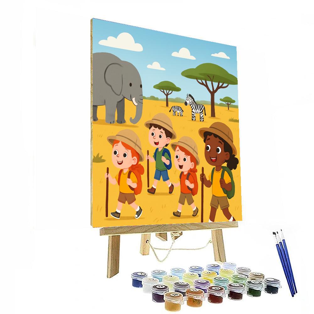 Savanna Adventure Trail Paint By Numbers Kits