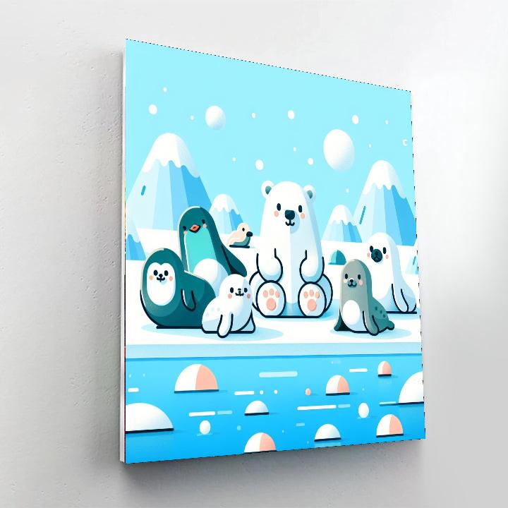 Frosty Ice World DIY Paint By Numbers
