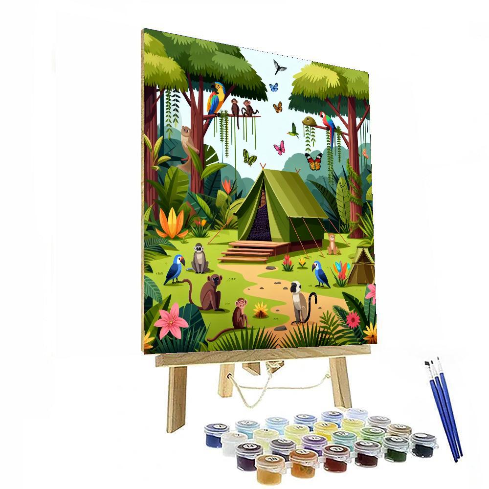 Rainforest Adventure Camp Paint By Number