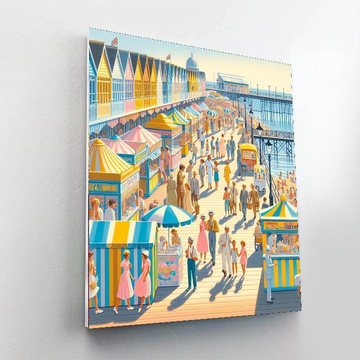 Nostalgic Boardwalk Days Paint By Color