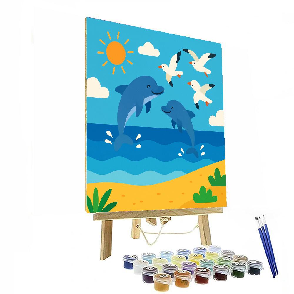 Cheerful Seaside Escape DIY Paint By Numbers