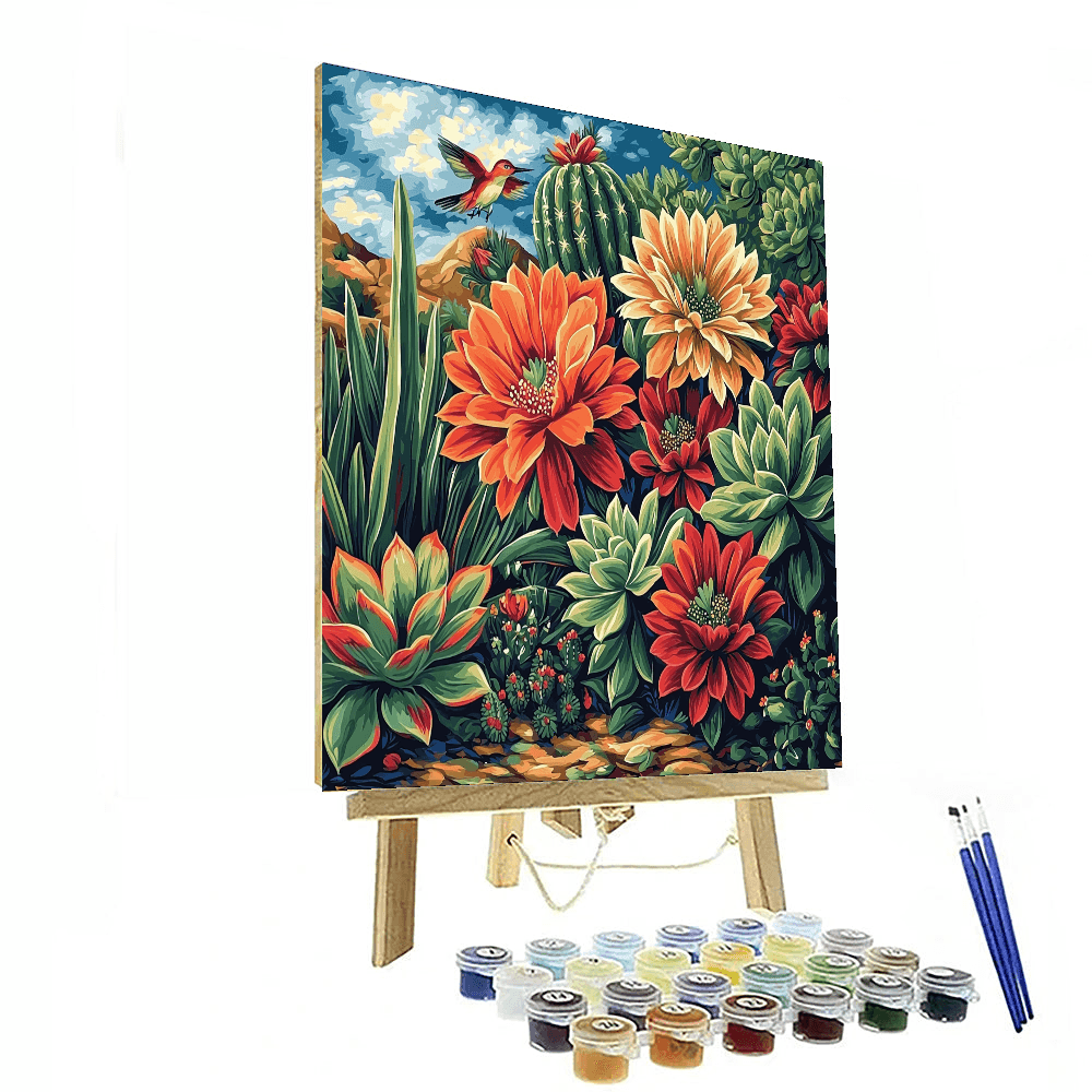 Frida Kahlo Inspired Kahlo's Desert Blossoms  Painting By Numbers Kit