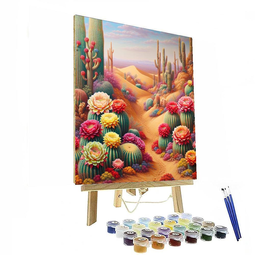 Cactus Bloom Paint By Numbers Kits