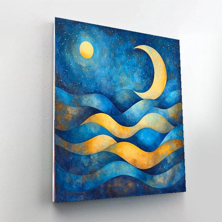 Paul Klee Inspired Cosmic Echoes  Numbered Painting Kits