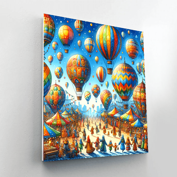 Fantasy Balloon Festival Paint By Numbers Kits