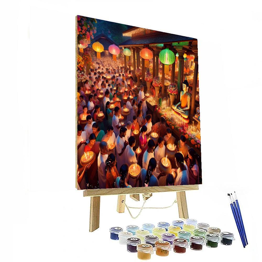Wesak Festival - Sri Lanka Numbered Painting Kits