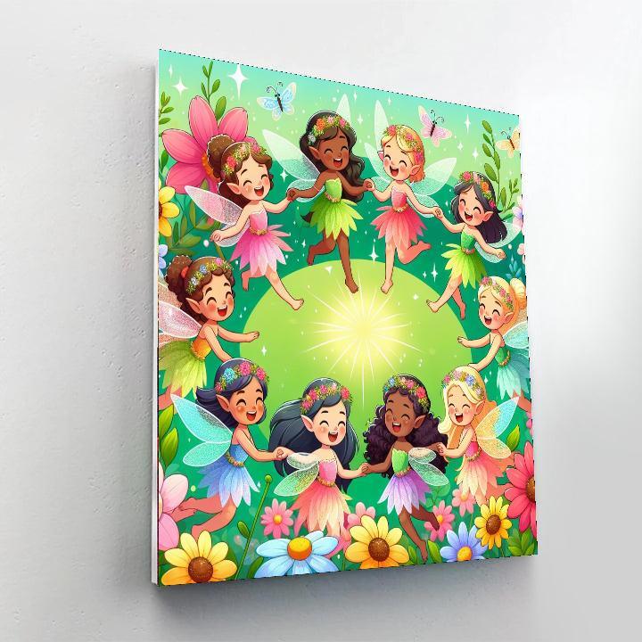 Charming Fairy Circles Paint By Numbers Art