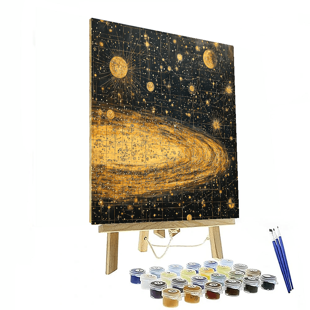 Gustav Klimt Inspired Celestial Map Marvel  Paint By Number