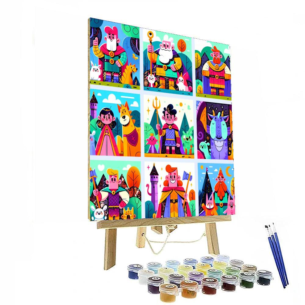 Storybook Heroes Paint By Numbers