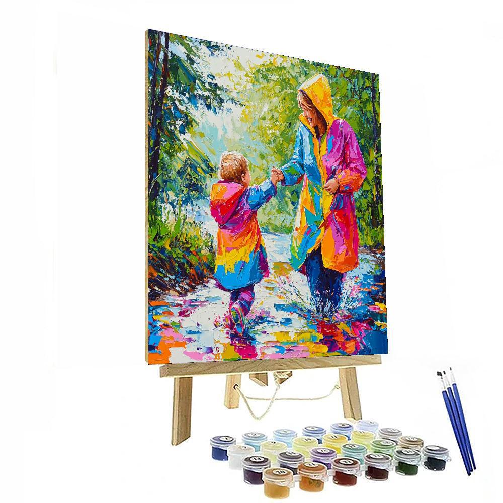 Joyful Dance In The Rain Paint By Numbers Kits