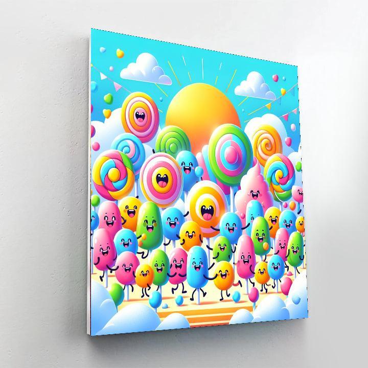 Adventure On Candy Island Painting Number Kit