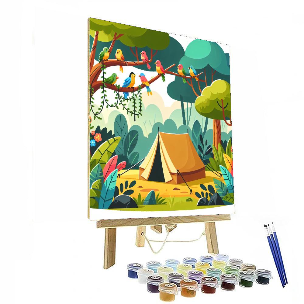Explorer's Jungle Camp Number Painting