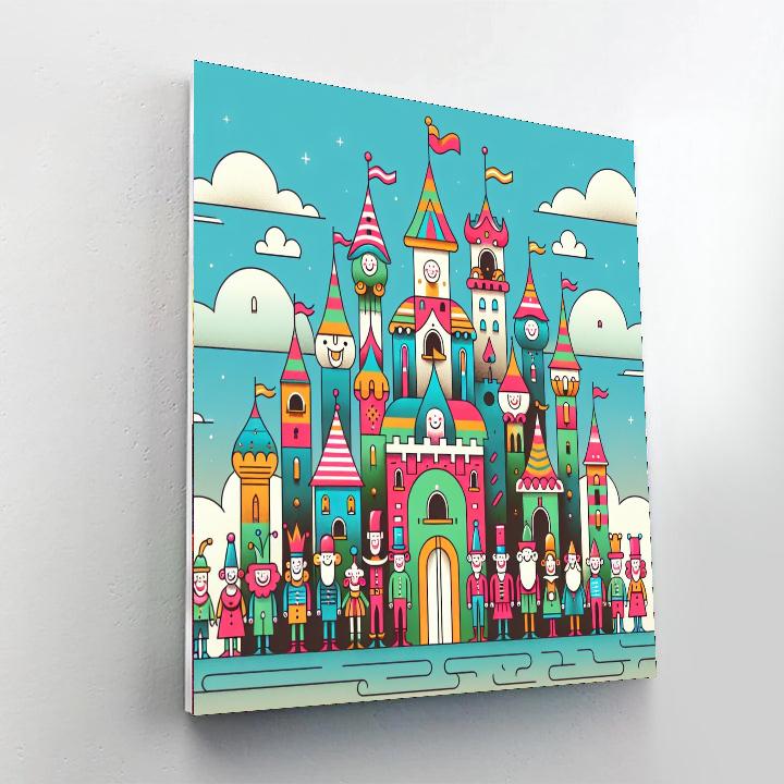 Wonderful Whimsical Castle Painting By Numbers Kit