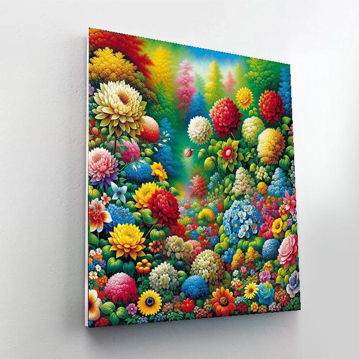 Colorful Garden Festival Numbered Painting Kits
