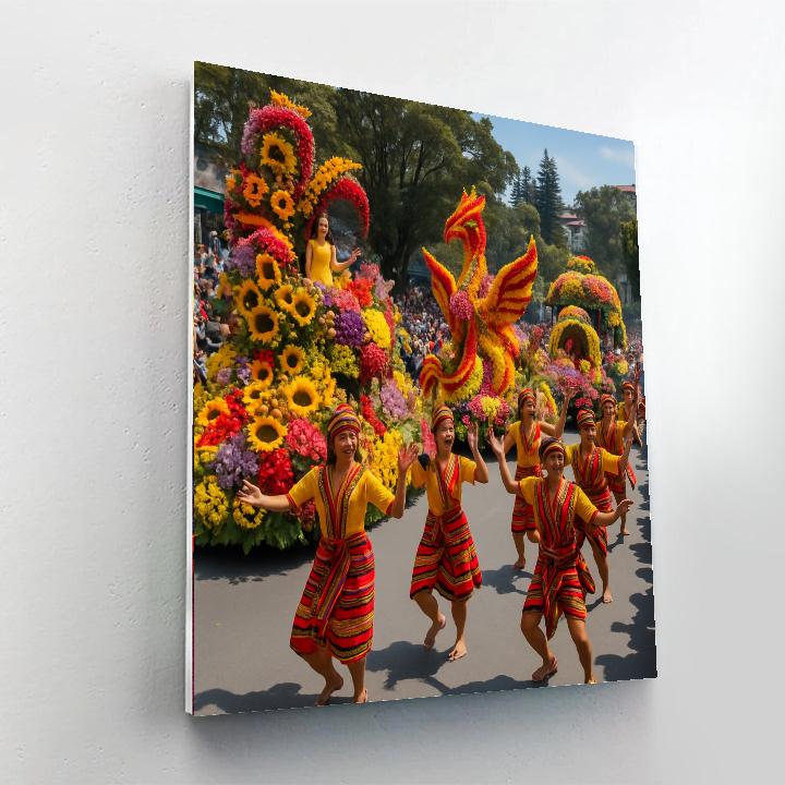 Flower Festival - Batangas - Philippines DIY Paint By Numbers