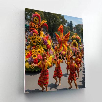 Flower Festival - Batangas - Philippines DIY Paint By Numbers