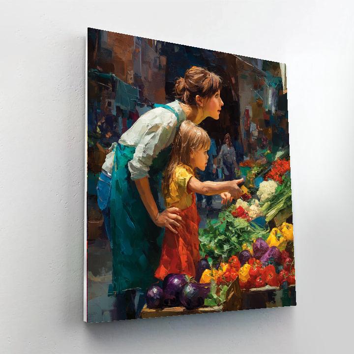 A Trip To The Farmer's Market Paint By Numbers Kits