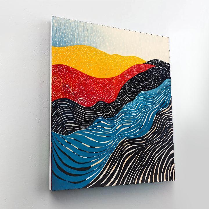 Yayoi Kusama Inspired Hypnotic Horizons  Paint By Numbers Kits