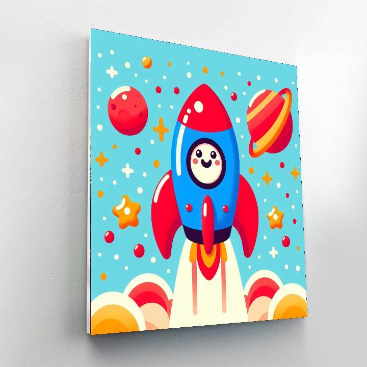 Rocket Space Adventure Paint By Numbers Kits